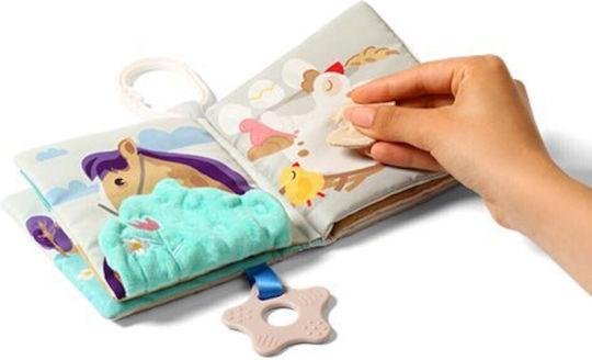 Babyono Activity Book Farm First Book Fabric with Sounds for Newborns Farm