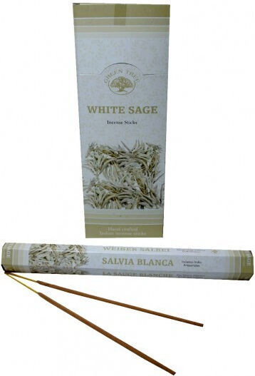 Aromatische Räucherstäbchen Green Tree Weißer Salbei Weißer Salbei 20 Stück