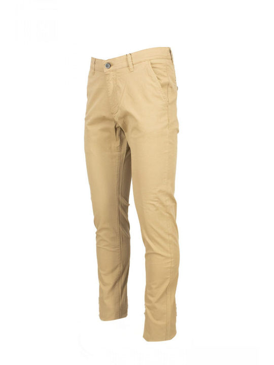 Freeman Clothing Ανδρικό Παντελόνι Chino σε Κανονική Εφαρμογή Μπεζ