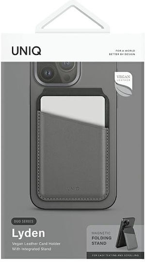 Uniq MagSafe Kartenetui Lyden DS Gray and Black