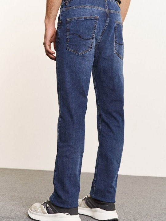 Edward Jeans Herren Jeanshose in Regular Fit Blue Denim