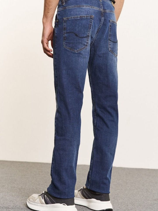 Pantaloni Jeans pentru Bărbați cu Croială Regular denim albastru