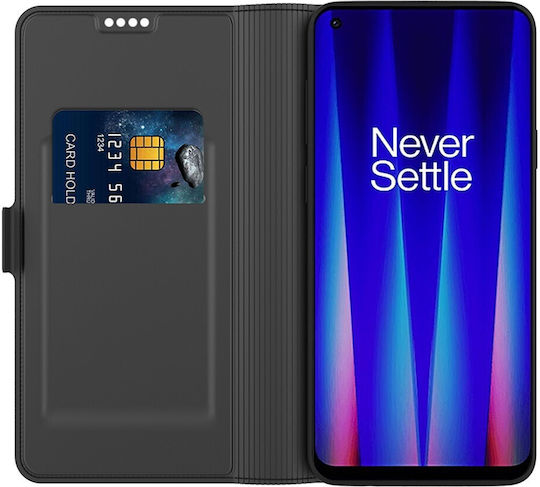 Book Δερματίνης / Σιλικόνης / Πλαστικό Μαύρο (OnePlus Nord N30 SE)