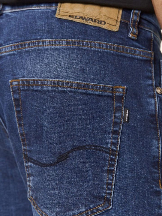 Pantaloni Jeans pentru Bărbați cu Croială Regular denim albastru