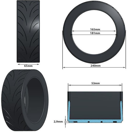 Ελαστικό Tubeless 10x2.3-6.5 Cst