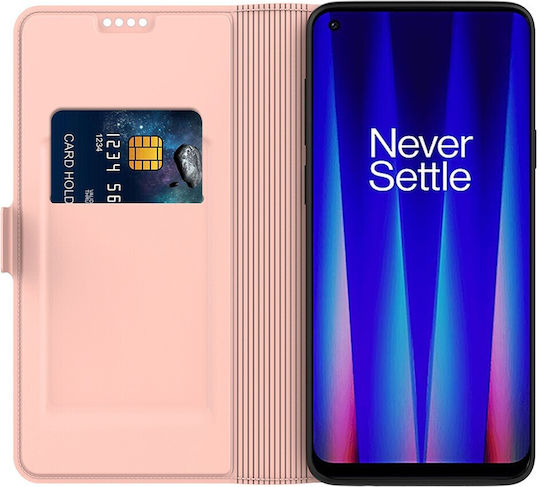 Book Synthetic Leather / Silicone / Plastic Rose Gold (OnePlus Nord N30 SE)