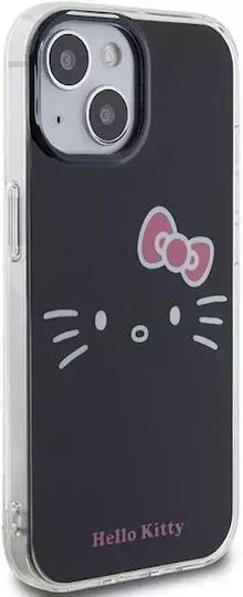 Hello Kitty Back Cover Plastic Black (iPhone 15)
