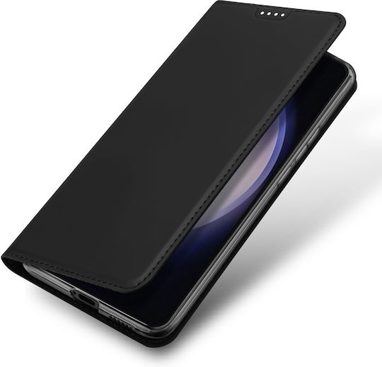 Dux Ducis Skin Pro Buchen Sie Synthetisches Leder / Leder Schwarz (Samsung Galaxy S24)