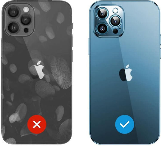 Joyroom Chery Mirror Back Cover Πλαστικό Σετ με Τζαμάκι Γκρι (iPhone 13 Pro)