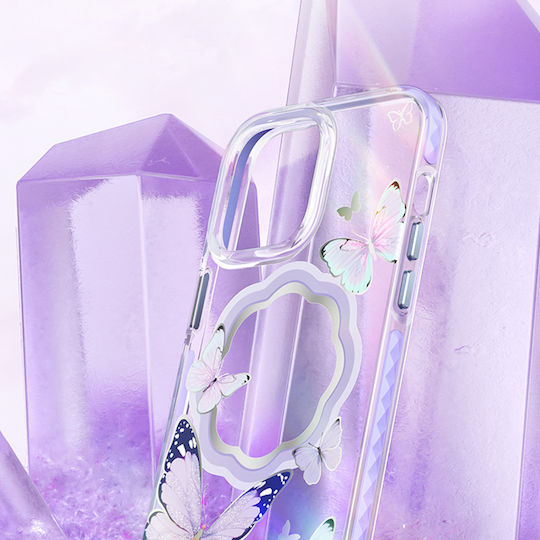 Kingxbar Butterfly Series Задна Корица От Силикон 0.3мм Синя (iPhone 14 Pro Max)