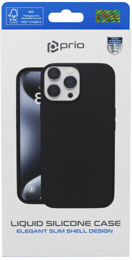Prio Back Cover Σιλικόνης Μαύρο (Galaxy S24)