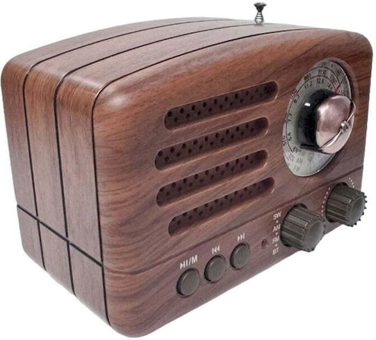 M-1160BT Retro Tabletop Radio with USB Brown