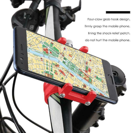 Bracket Suport Bicicletă pentru Telefon Mobil Roșu