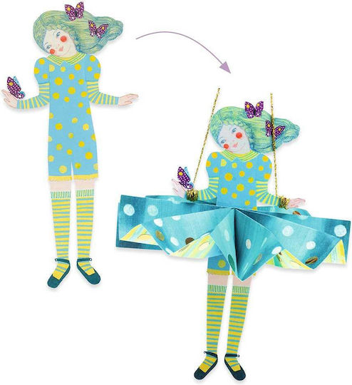 Djeco Paper Craft "Hanging Girls with Sparkling Dresses" Code 09453