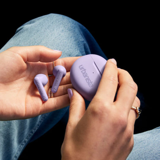 Urbanista Austin Earbud Bluetooth Handsfree Earphones with Sweat Resistance and Charging Case Lavender Purple
