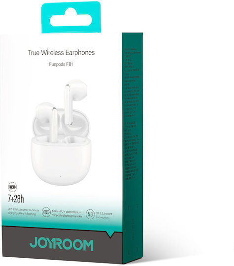 Joyroom JR-FB1 Earbud Bluetooth Handsfree Earphones with Charging Case White