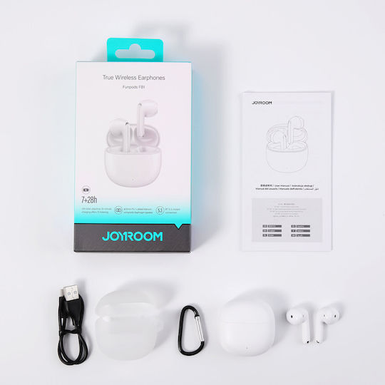 Joyroom JR-FB1 Earbud Bluetooth Handsfree Earphones with Charging Case White