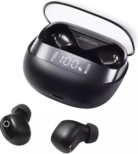 Joyroom Jdots Series JR-DB2 In-ear Bluetooth Handsfree Ακουστικά με Θήκη Φόρτισης Μαύρα