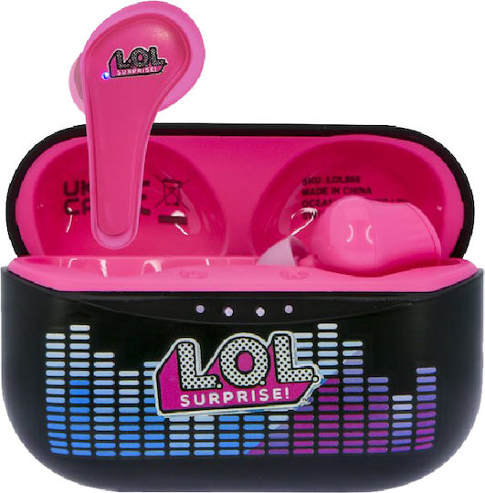 OTL LoL Surprise In-ear Bluetooth Handsfree Ακουστικά με Θήκη Φόρτισης Ροζ