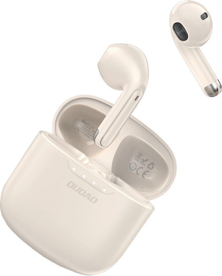 Dudao U18 В ухото Bluetooth хендсфри Слушалки с Кутийка за Зареждане Бежов