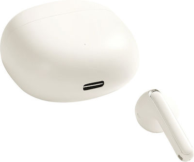 Joyroom JR-FB1 Earbud Bluetooth Handsfree Ακουστικά με Θήκη Φόρτισης Μπεζ