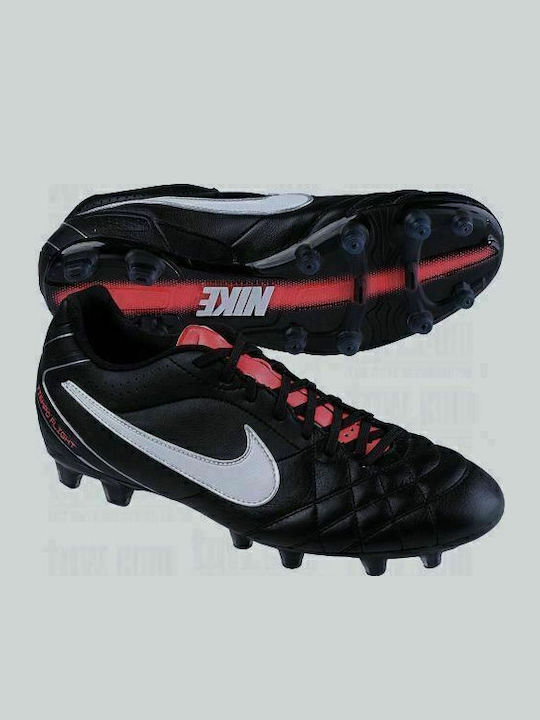 Nike Tiempo Flight Football Shoes with Cleats Black