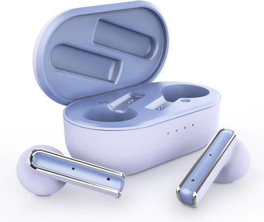 Energy Sistem Style 4 In-ear Bluetooth Handsfree Ακουστικά με Θήκη Φόρτισης Violet