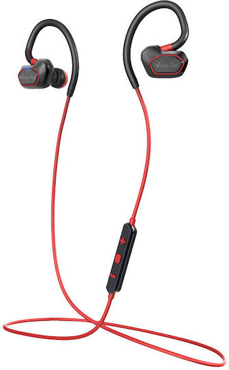 Volte-Tel VT600 In-Ear Bluetooth-Freisprecheinrichtung Kopfhörer mit Schweißresistenz Rot