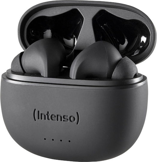 Intenso Black Buds T300a Bluetooth Handsfree Căști cu Carcasă de Încărcare Negru