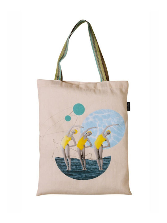 Kentia Υφασμάτινη Τσάντα Θαλάσσης Εκρού