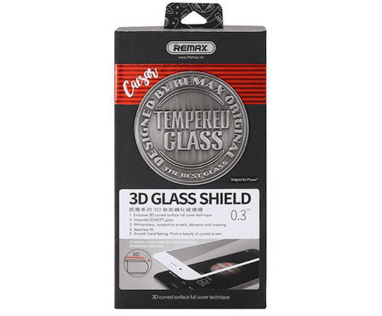 Remax Caesar 3D Full Face Tempered Glass Μαύρο (iPhone 8 Plus / 7 Plus)