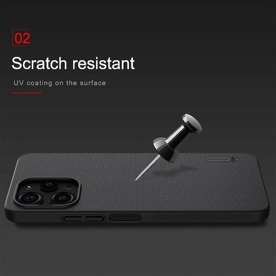 Nillkin Super Frosted Umschlag Rückseite Kunststoff Schwarz (Xiaomi Redmi 12 4G)