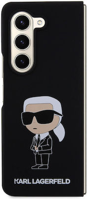 Karl Lagerfeld Ikonik Umschlag Rückseite Kunststoff Schwarz (Galaxy Z Fold5)