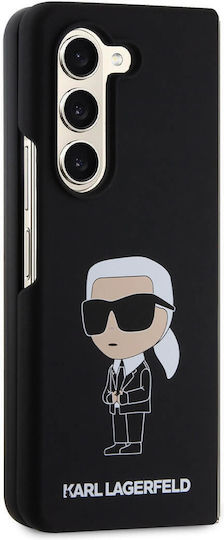 Karl Lagerfeld Ikonik Back Cover Plastic Magnetic Black (Galaxy Z Fold5)