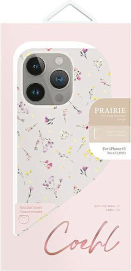 Uniq Coehl Prairie Back Cover Silicone / Plastic Pink (iPhone 15 Pro Max)
