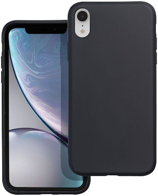 Matt Back Cover Σιλικόνης Μαύρο (iPhone XR)