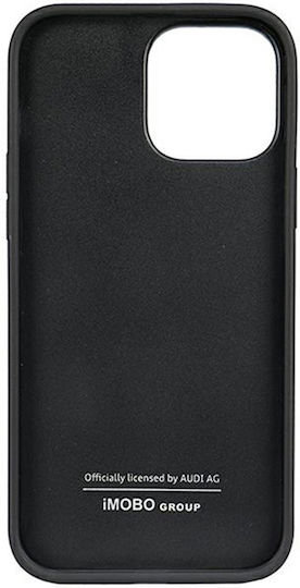 Audi Umschlag Rückseite Leder / Kunststoff Schwarz (iPhone 13 Pro Max)