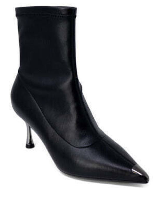 Cult Leder Damen Knöchelstiefel Schwarz