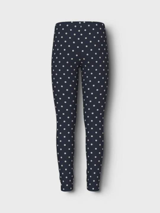 Name It Kids Long Legging Sapphire Polka Dot Navy Blue