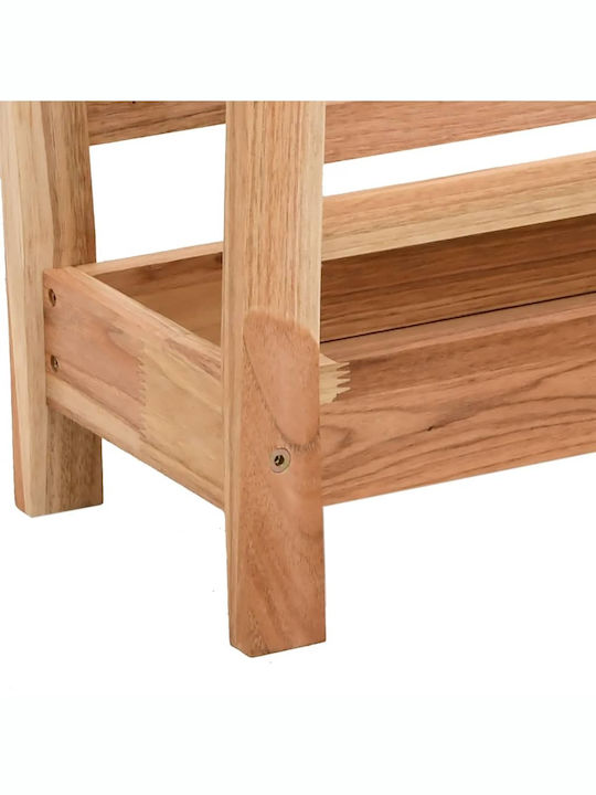 vidaXL Wooden Magazine Rack Brown 38.5x26.5x40cm