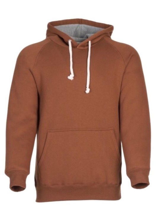 Senior Men's Sweatshirt with Hood Brown