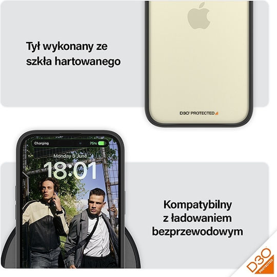 PanzerGlass Clearcase Back Cover Πλαστικό Μαύρο (iPhone 15 Plus)