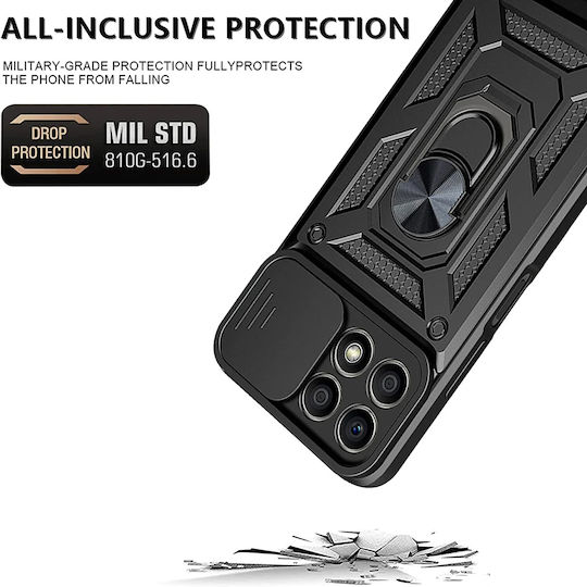 Techsuit Camshield Back Cover Plastic / Silicon Negru (Honor X6a - Honor)