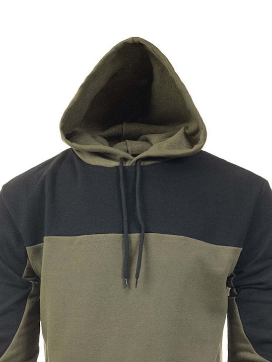 MBLK Men's Sweatshirt with Hood Khaki