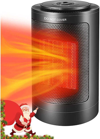 Ceramic Fan Heater Room Floor Negru 1500W