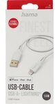 HAMA USB-A to Lightning Cable Λευκό 1.5m 00201568