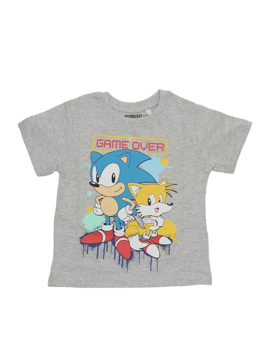 Sega Pijama pentru copii De vară Din bumbac Gri Sonic Game Over