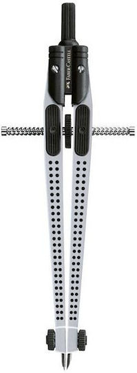 Διαβήτης Μηχανισμό Εύκολης Ρύθμισης Compass Grip Siver 174472 Faber Castell 4005401744726