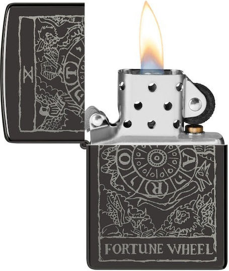Zippo 46138 Wheel Fortune Design Steel Μαύρο