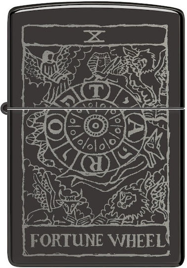 Zippo 46138 Wheel Fortune Design Steel Μαύρο
